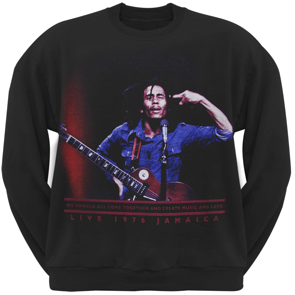 Bob Marley - Live in Concert Mens Crewneck Sweatshirt Men's Sweatshirts Bob Marley   