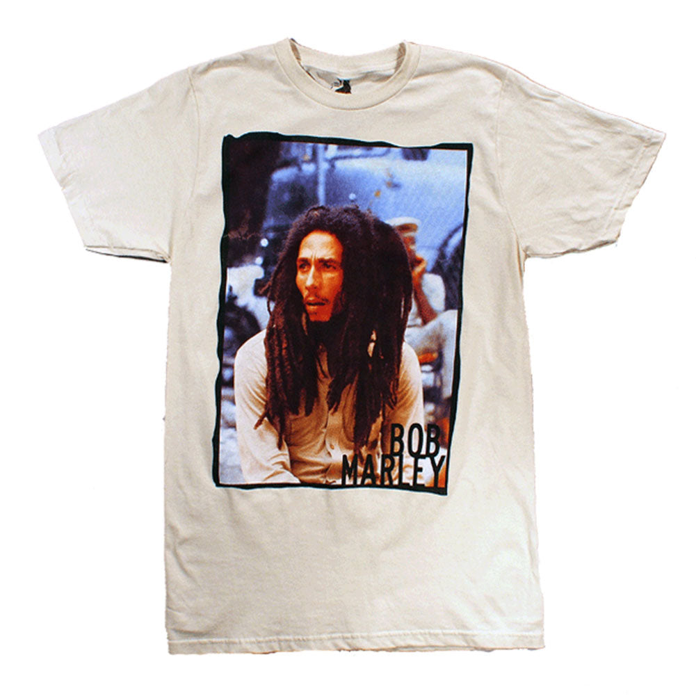 Bob Marley - Distressed Photo Mens T Shirt Men's T-Shirts Bob Marley   