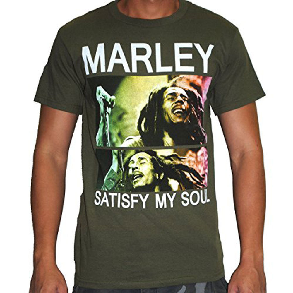 Bob Marley - Satisfy My Soul Mens T Shirt Men's T-Shirts Bob Marley   