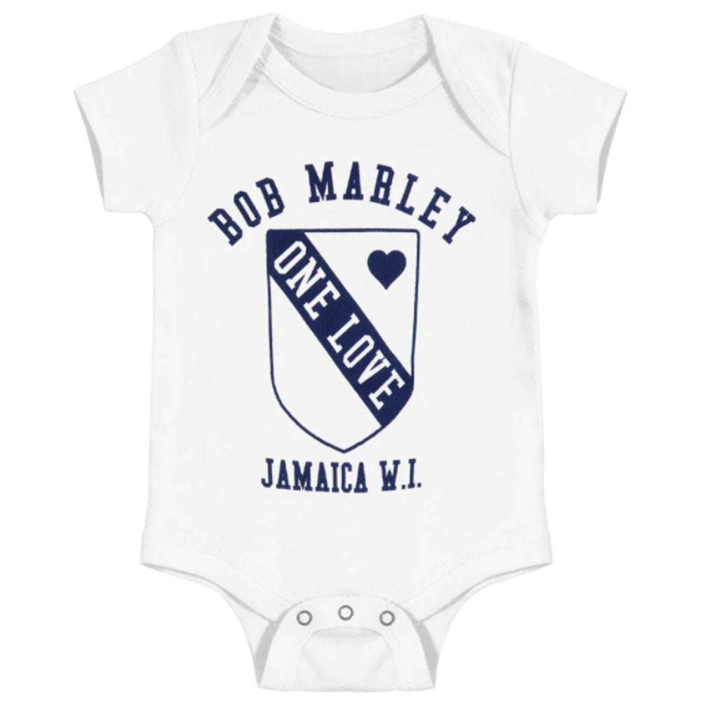 Bob Marley - One Love Crest Baby One Piece Baby One Piece Bob Marley   