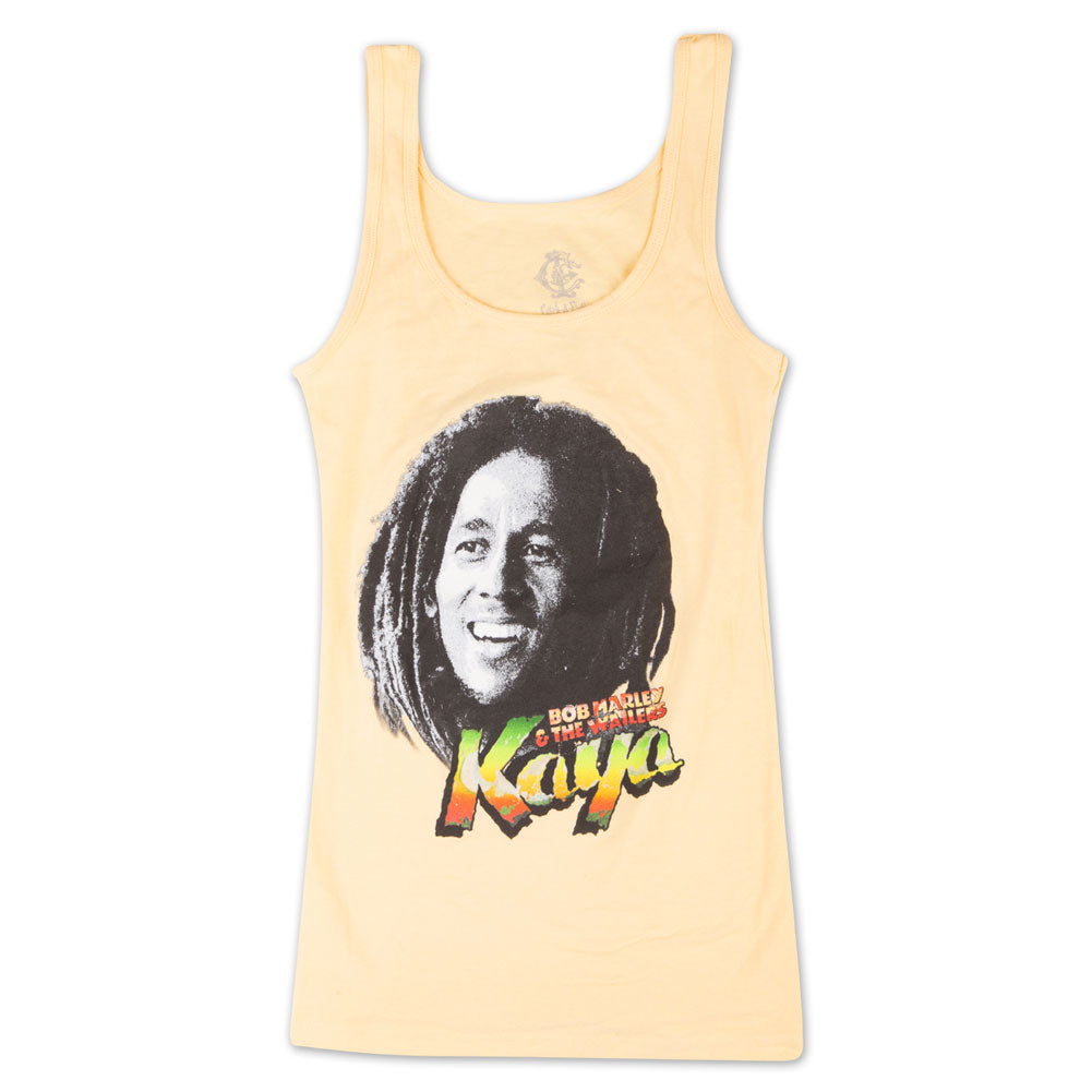 Bob Marley - Wailers Kaya Juniors Tank Top Juniors Tank Tops Bob Marley   