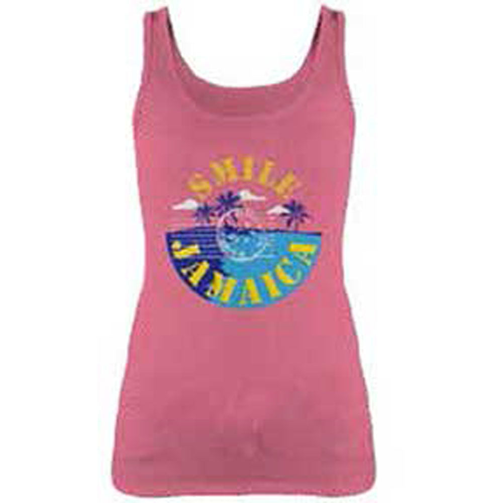 Bob Marley - Smile Jamaica Juniors Tank Top Juniors Tank Tops Bob Marley   