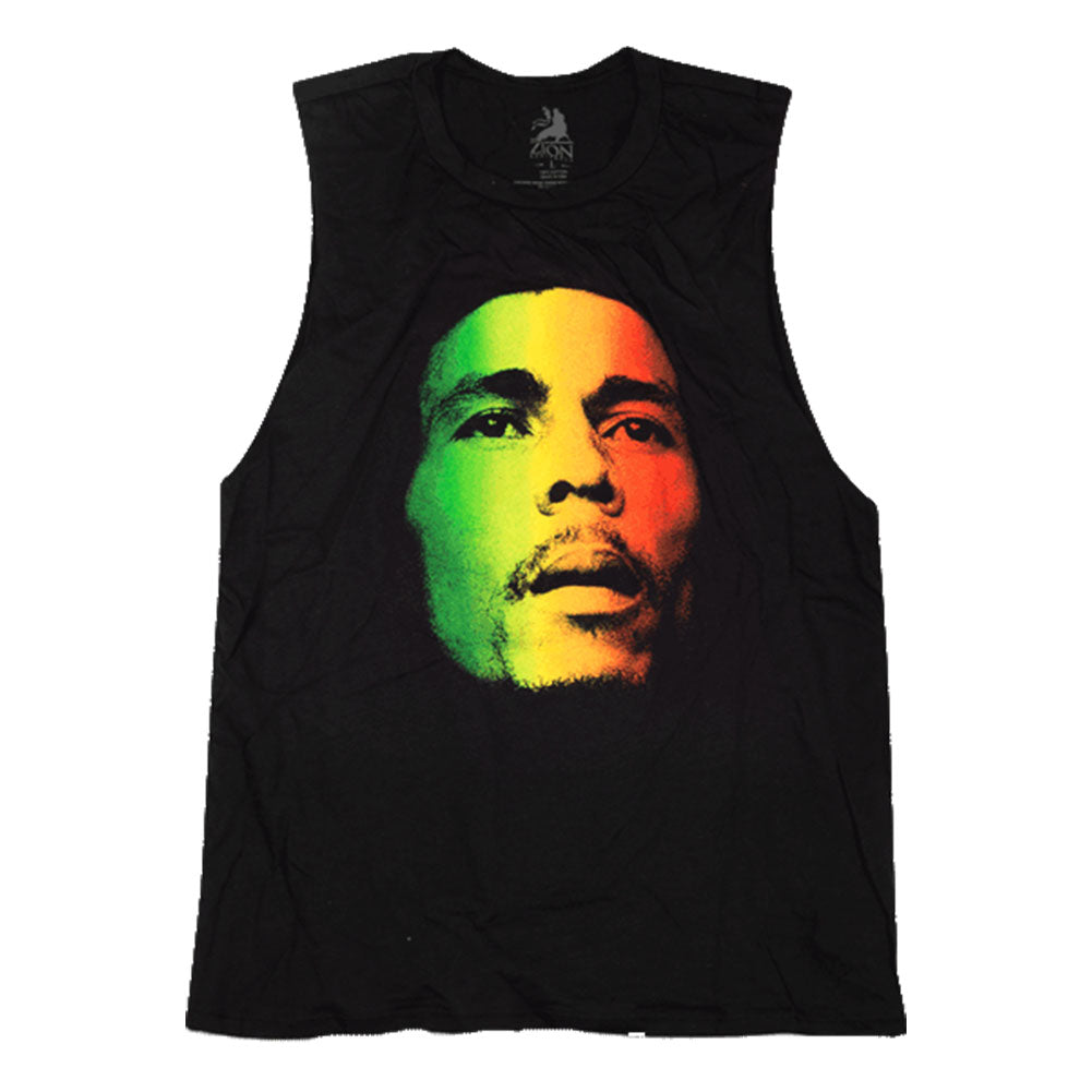 Bob Marley - Rasta Portrait Mens Tank Top Men's Tank Tops Bob Marley   