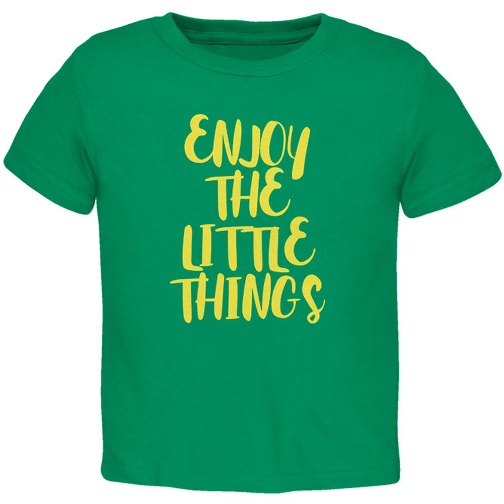 Enjoy The Little Things Toddler T Shirt Toddler T-Shirts Old Glory 2T Kelly Green 