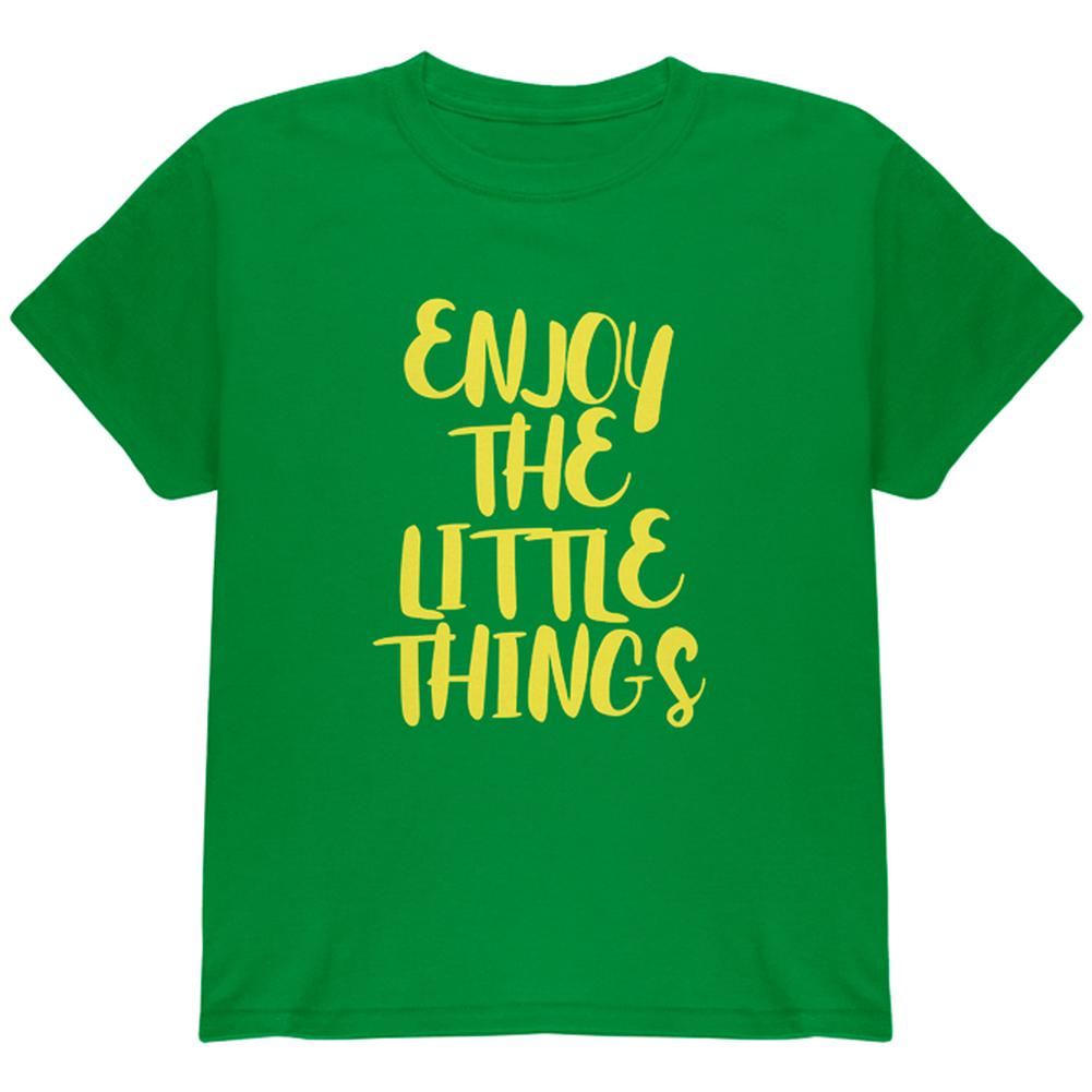 Enjoy The Little Things Youth T Shirt Youth T-Shirts Old Glory LG Irish Green 