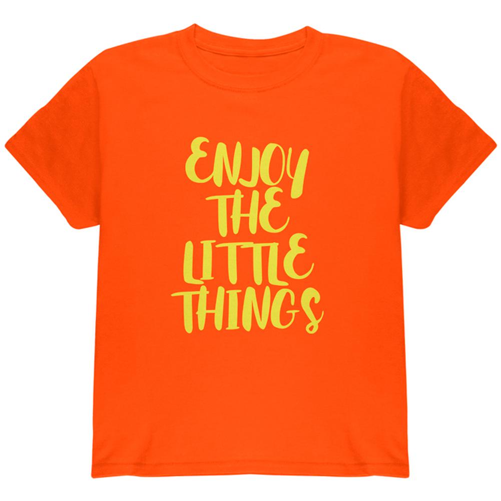 Enjoy The Little Things Youth T Shirt Youth T-Shirts Old Glory LG Orange 