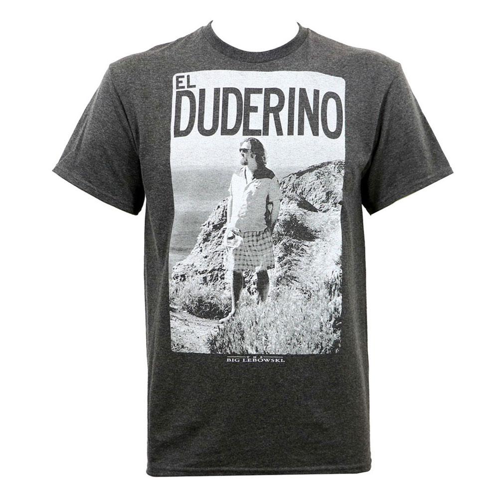 The Big Lebowski - El Duderino Mens T Shirt Men's T-Shirts Old Glory LG Charcoal 