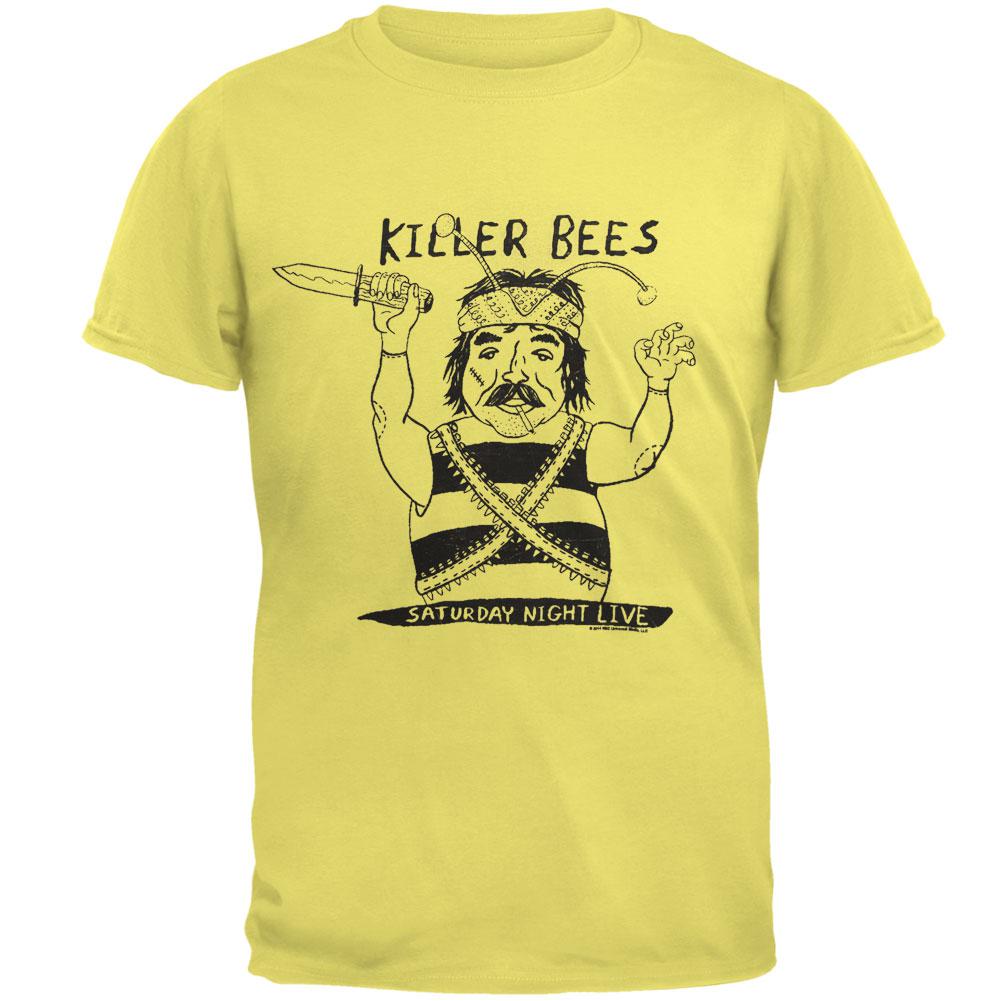 Saturday Night Live - Killer Bees Mens Soft T Shirt Men's T-Shirts Saturday Night Live LG Yellow 