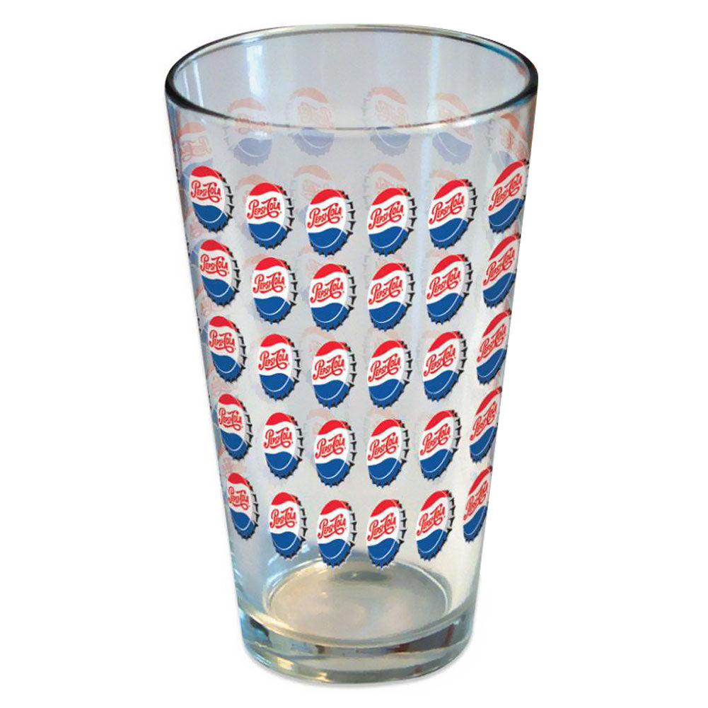 Pepsi - Bottle Cap Pint Glass Pint Glasses Pepsi   