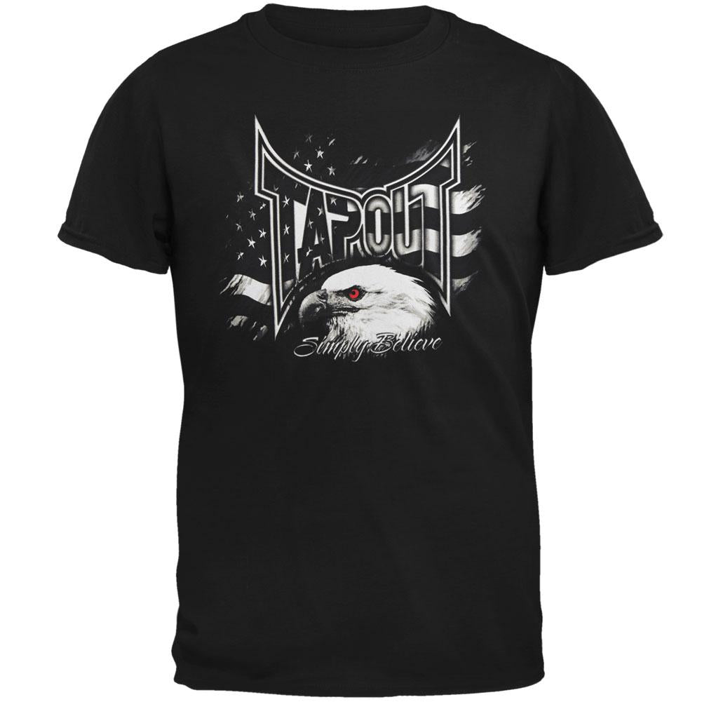 Tapout - Eagle Simply Believe Mens T Shirt Men's T-Shirts TapouT SM Black 