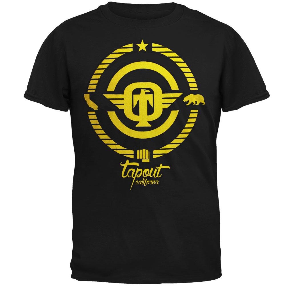 Tapout - Black And Yellow Mens T-Shirt Men's T-Shirts TapouT SM Multi 