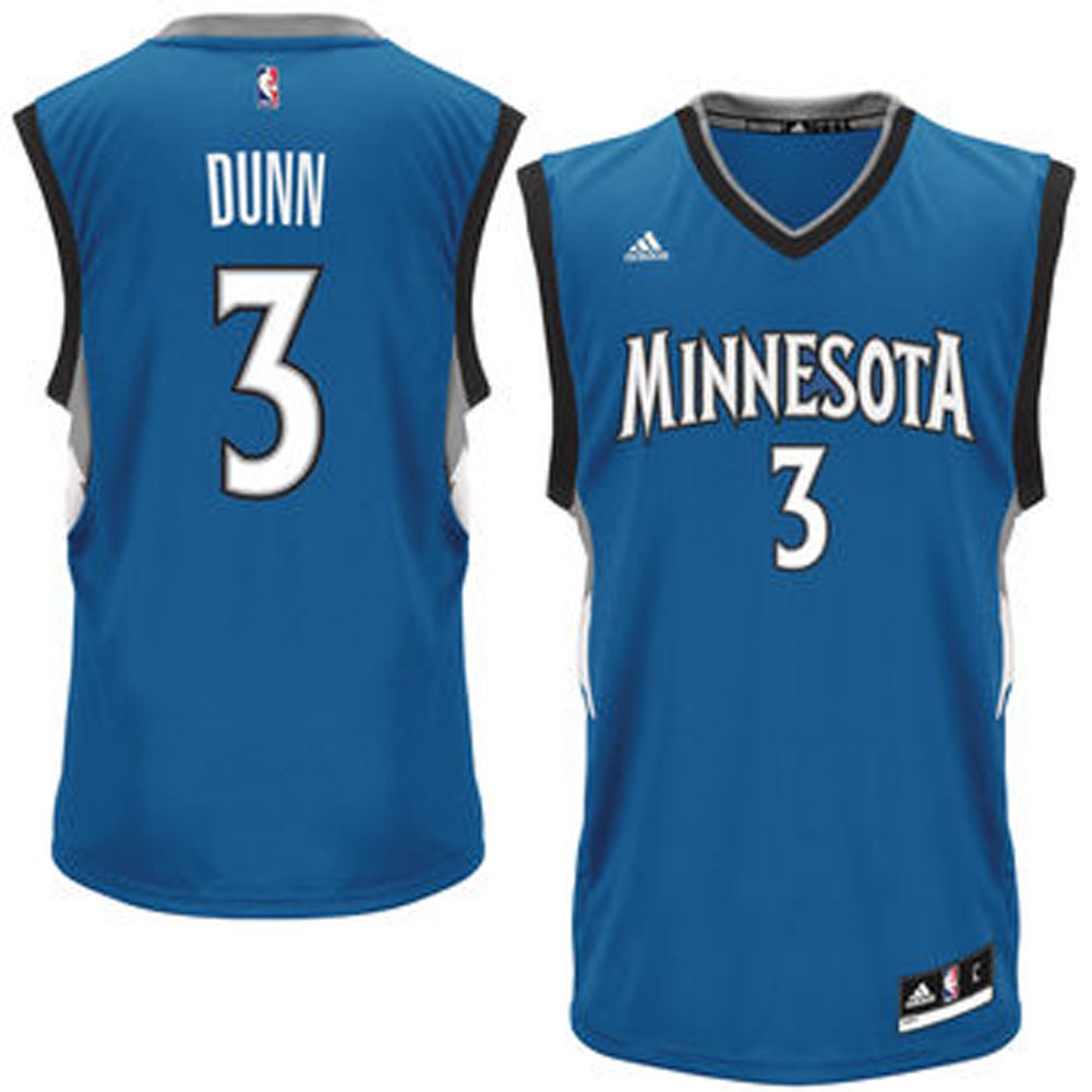 Minnesota Timberwolves - Kris Dunn Adidas Replica Home Jersey Men's T-Shirts Minnesota Timberwolves   