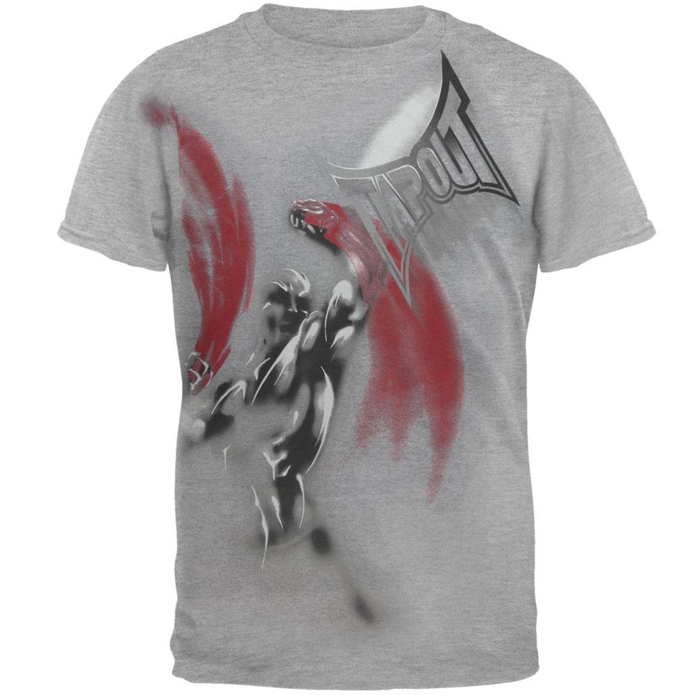 Tapout - King Of The Castle Mens T Shirt Men's T-Shirts TapouT Grey SM 