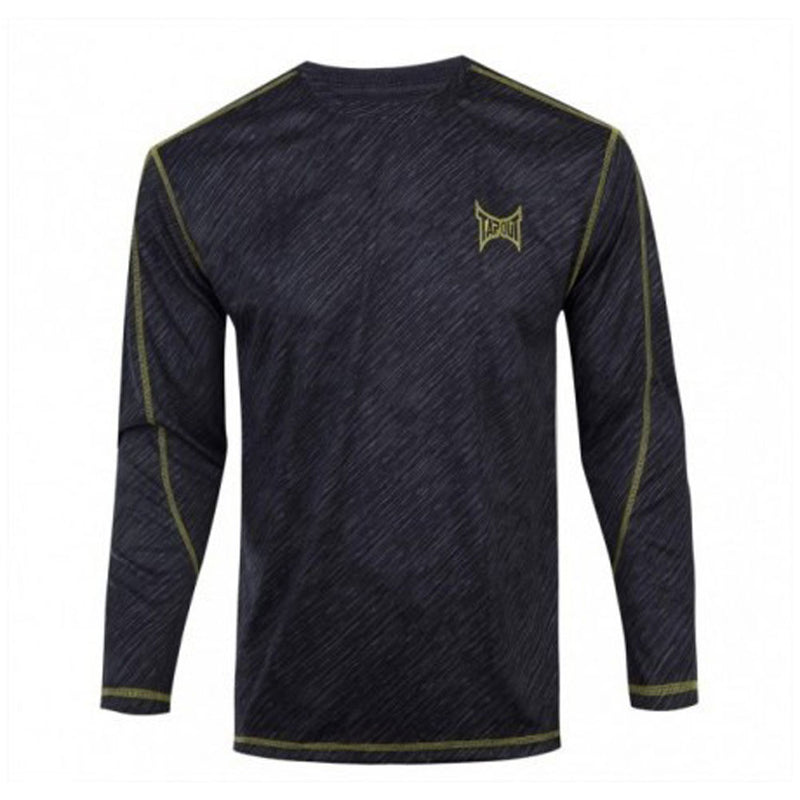 Tapout - Chrome Mens Long Sleeve Activewear T Shirt Men's Long Sleeves TapouT MD Grey 