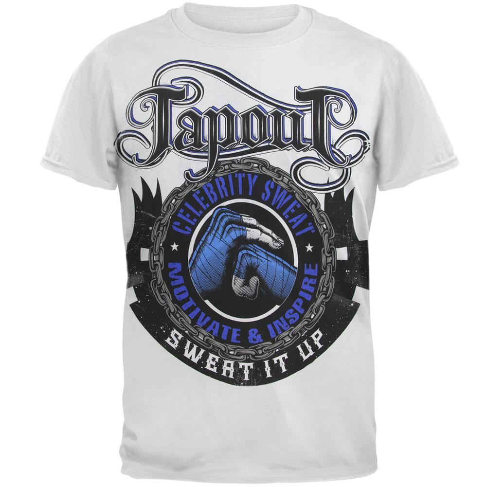 Tapout - Celebrity Sweat Unity Mens Soft T Shirt Men's T-Shirts TapouT SM White 