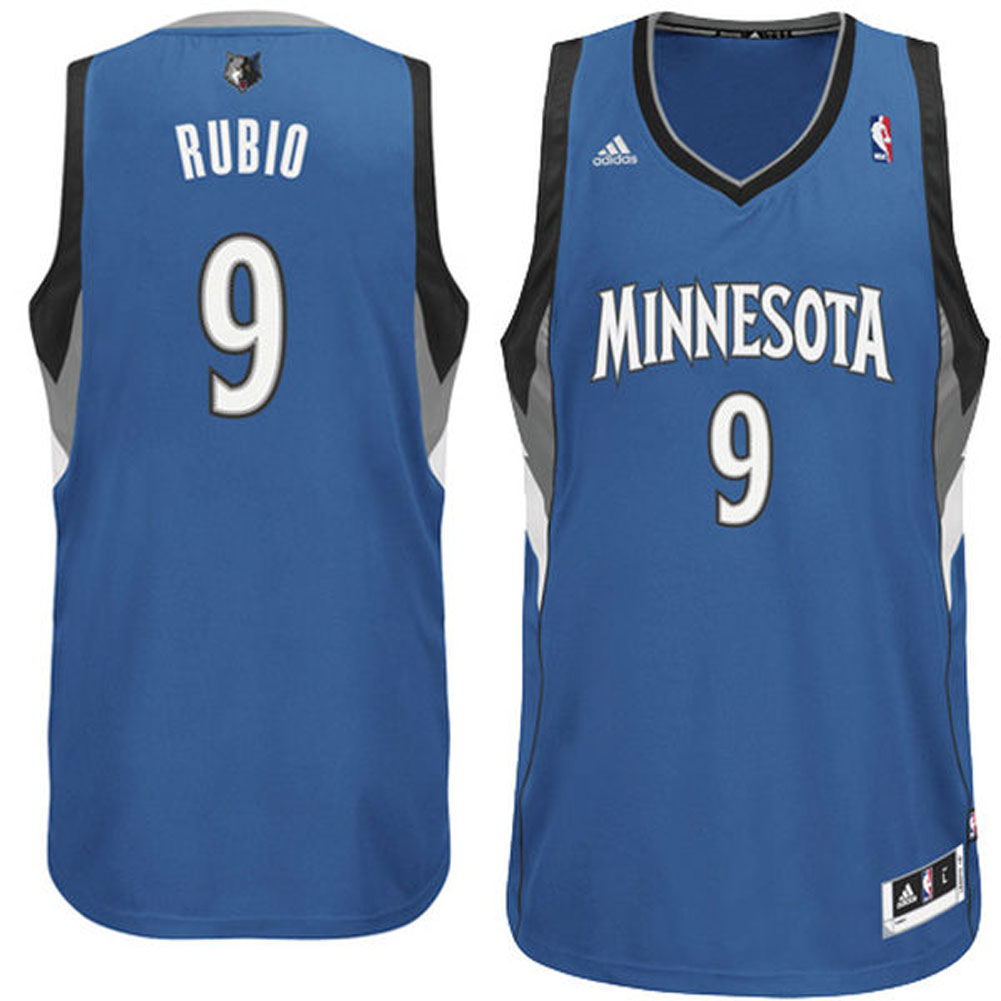 Minnesota Timberwolves - Rubio Swingman Road Jersey Men's T-Shirts Minnesota Timberwolves   