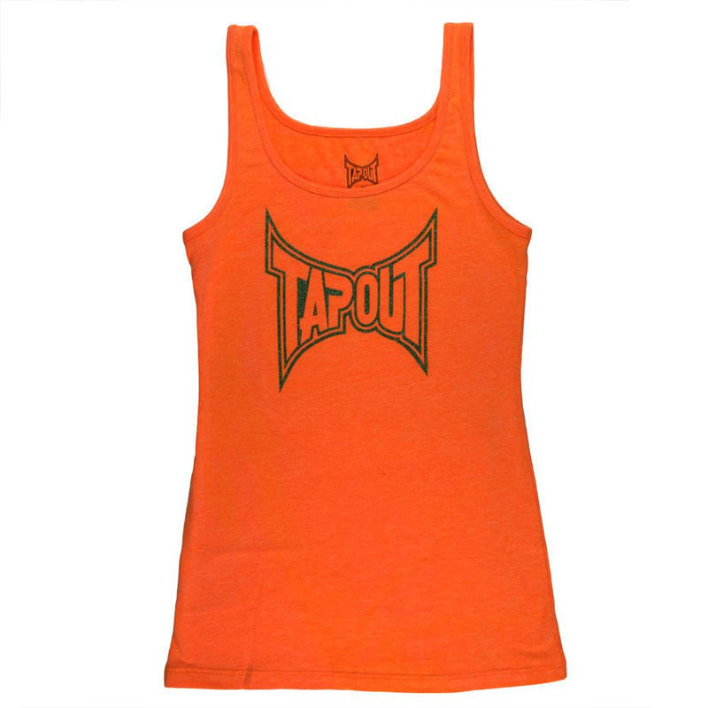 Tapout - Classic Collection Juniors Rackerback Tank Top Juniors Tank Tops TapouT Orange SM 