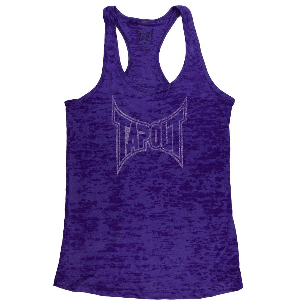 Tapout - Logo Juniors Burnout Tank Top Juniors Tank Tops TapouT MD Purple 