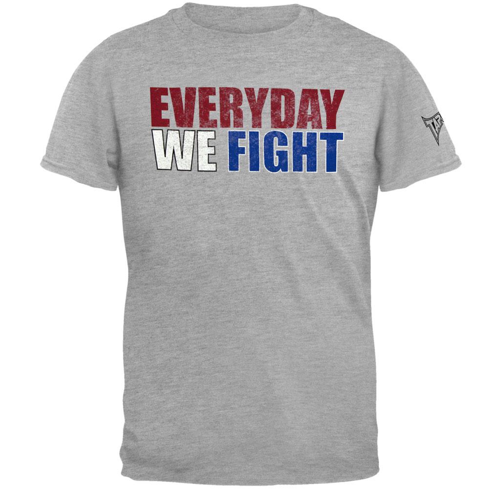 Tapout - Everyday We Fight Mens T Shirt Men's T-Shirts TapouT Grey SM 