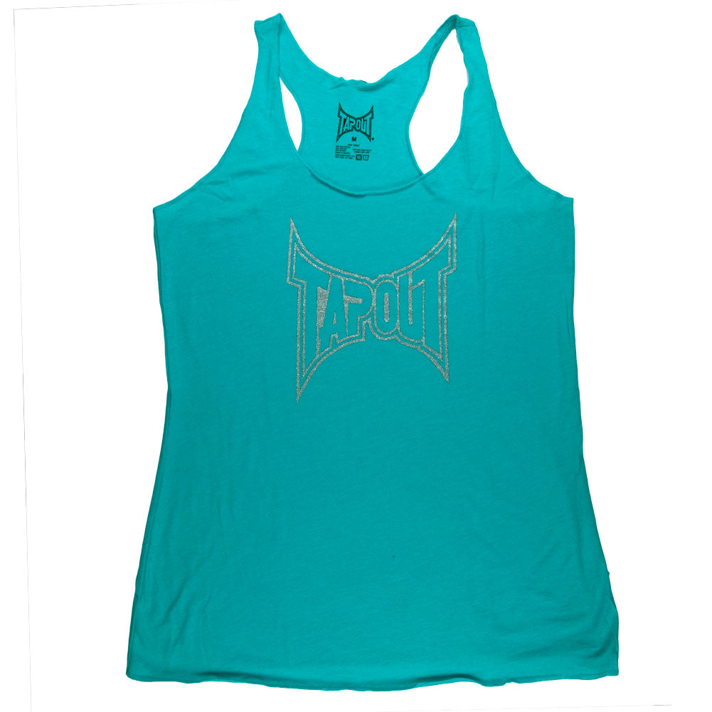 Tapout - Classic Collection Juniors Tr-Blend Rackerback Tank Top Juniors Tank Tops TapouT MD Blue 