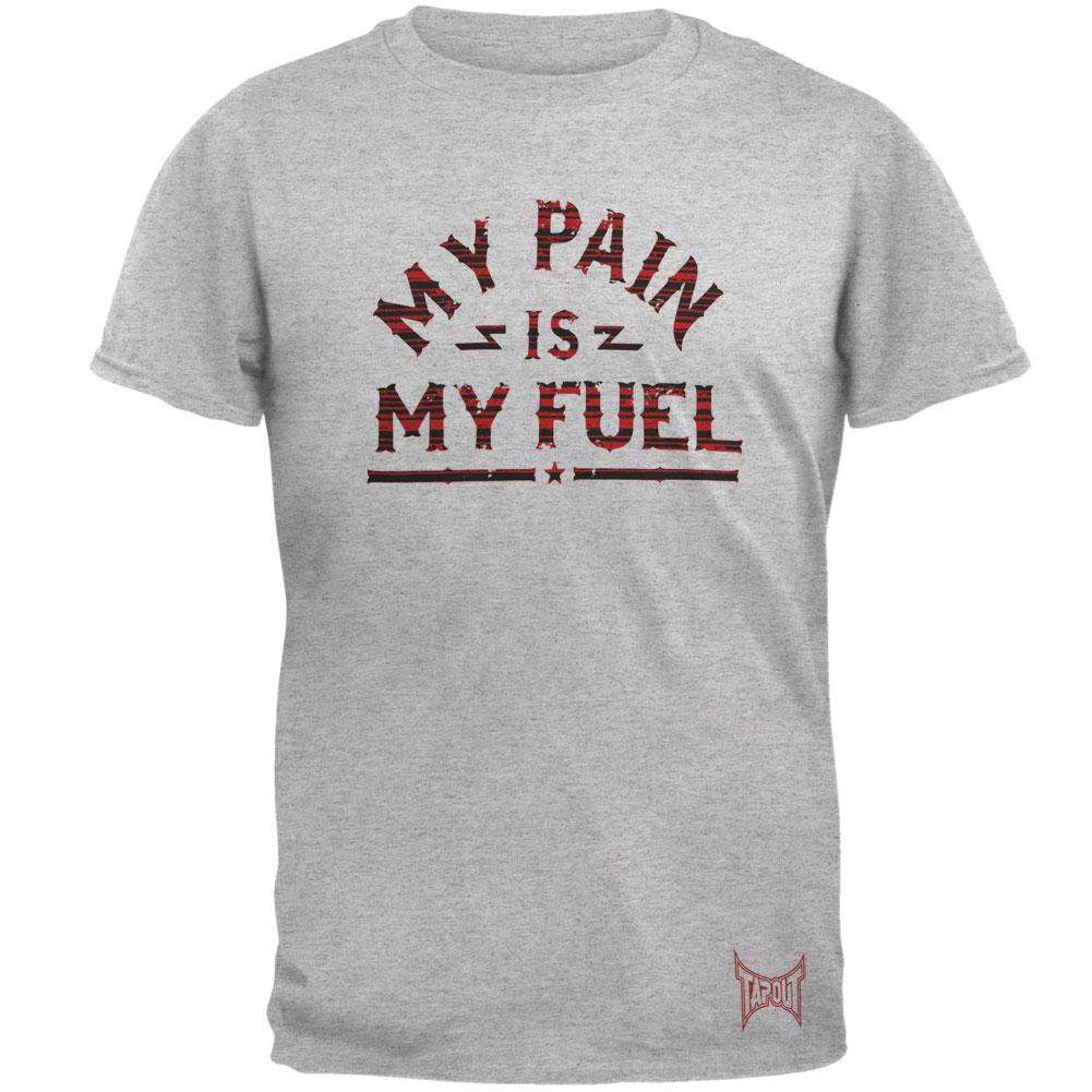 Tapout - My Pain Is My Fuel Mens Soft T Shirt Men's T-Shirts TapouT SM Grey 