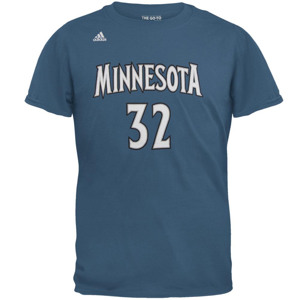 Minnesota Timberwolves - Anthony Name and Number Mens T Shirt Men's T-Shirts Minnesota Timberwolves SM Blue 