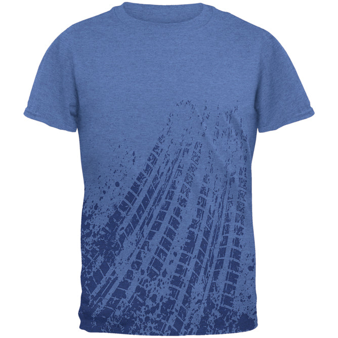 Off Road Mudding Truck Tire Tracks Mens T Shirt Men's T-Shirts Old Glory 2XL Blue 