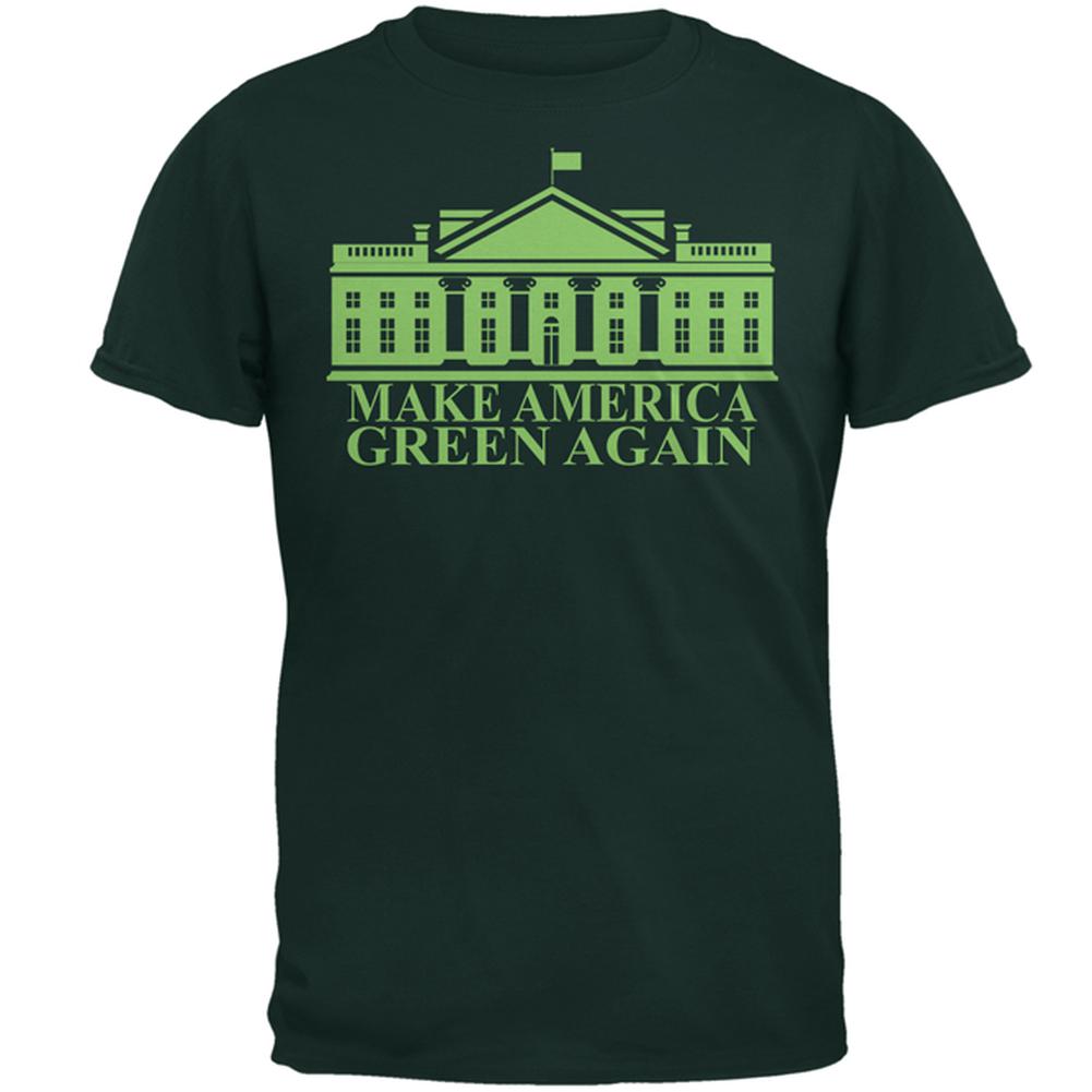 Make America Green Again White House Mens T Shirt Men's T-Shirts Old Glory 2XL Forest Green 