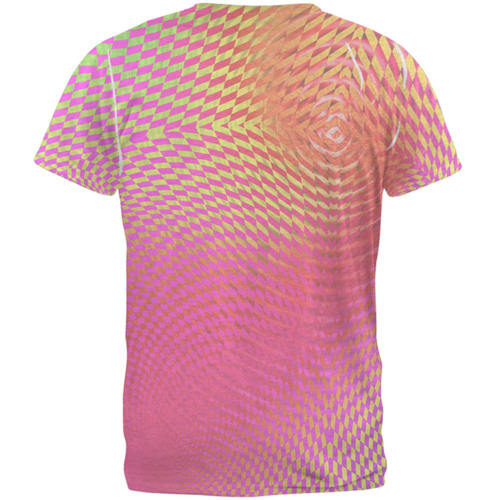 EDM Hypnotic Trance Rainbow Spiral Mens T Shirt Men's T-Shirts Old Glory   