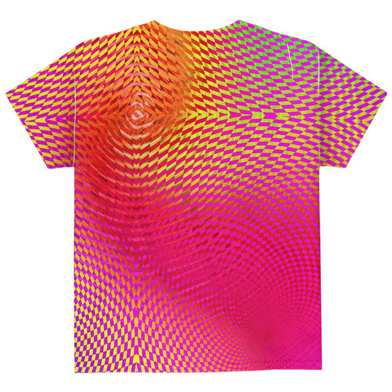 EDM Hypnotic Trance Rainbow Spiral All Over Youth T Shirt Youth T-Shirts Old Glory   