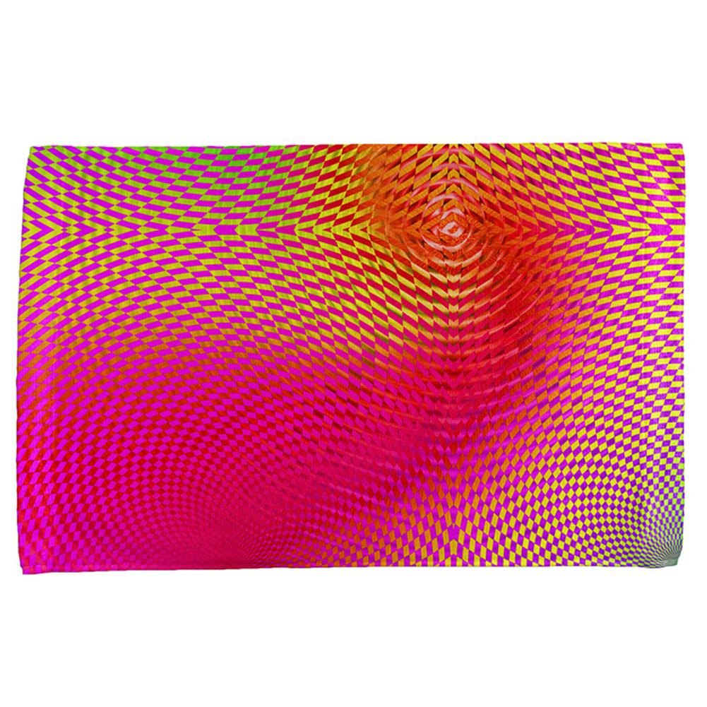 EDM Hypnotic Trance Rainbow Spiral All Over Hand Towel Hand Towel Old Glory OS Multi 