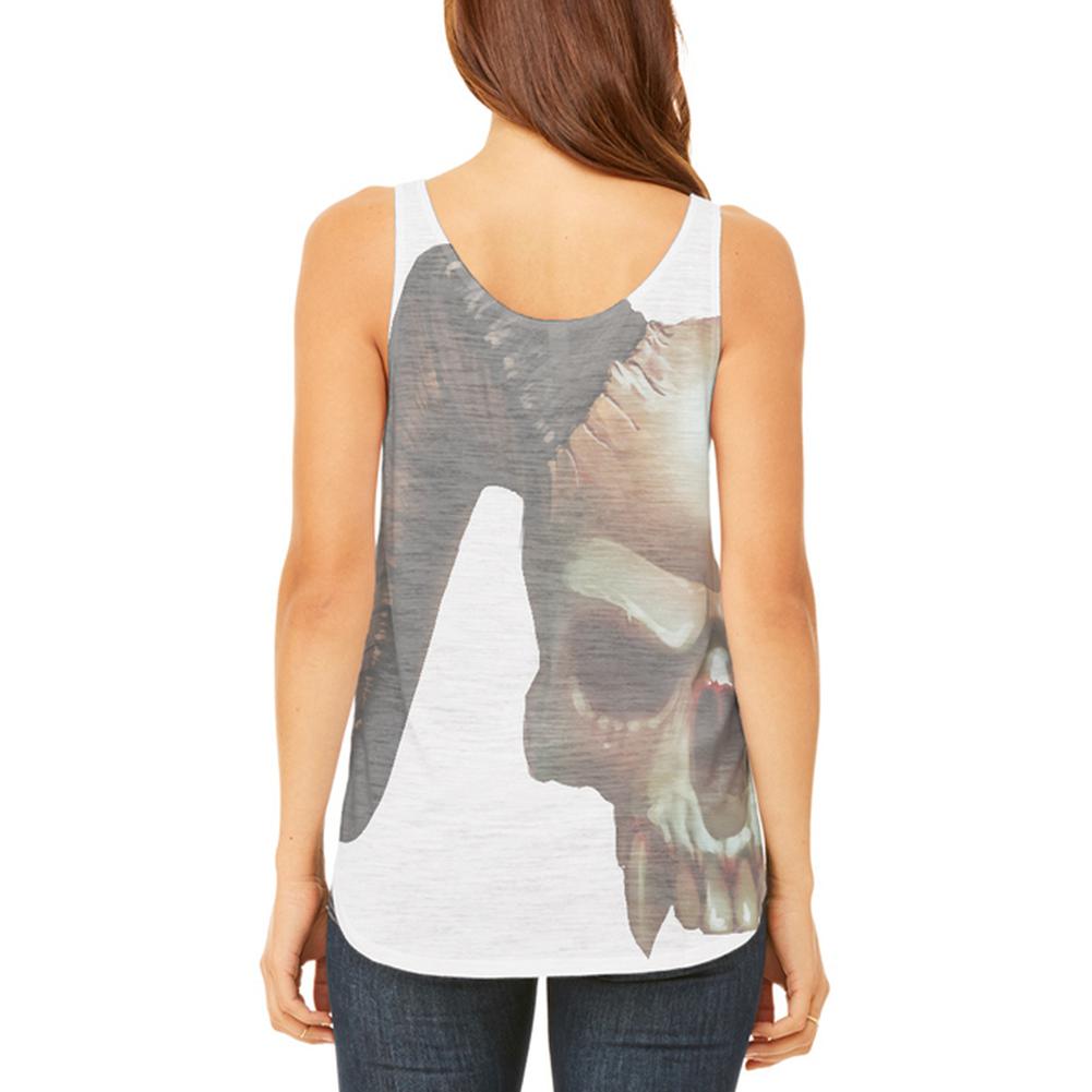 The Demon Inside Juniors Flowy Side Slit Tank Top Juniors Tank Tops Old Glory   