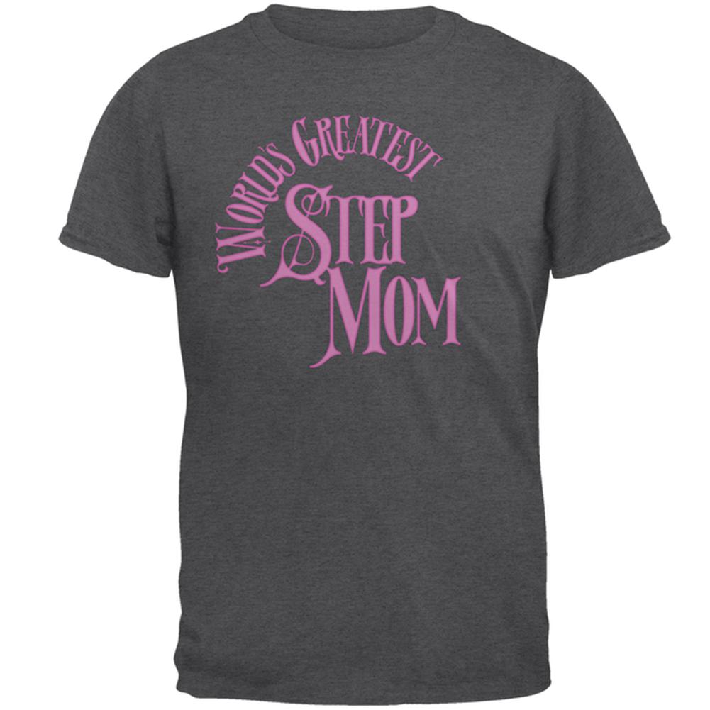 World's Greatest Step Mom Mens T Shirt Men's T-Shirts Old Glory 2XL Dark Heather 