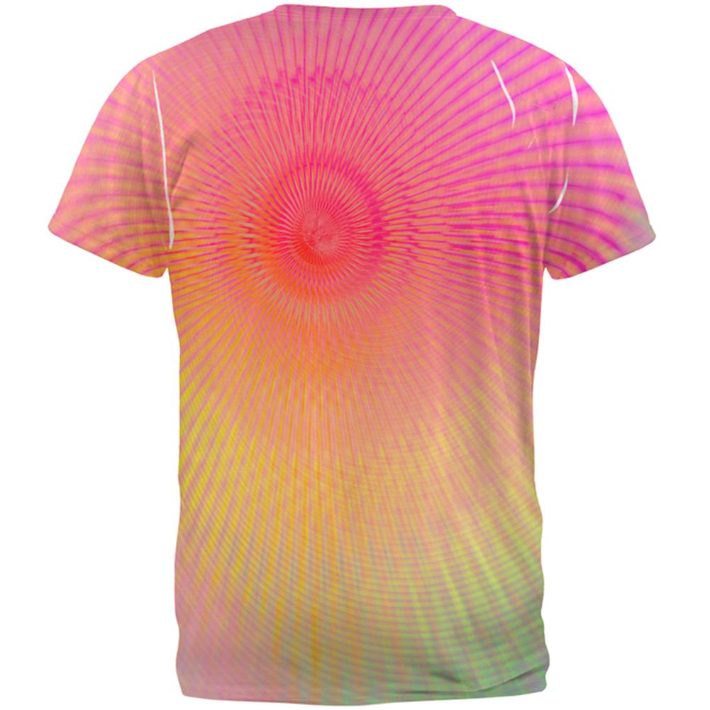 EDM Pastel Unicorn Rainbow Spiral All Over Mens T Shirt Men's T-Shirts Old Glory   