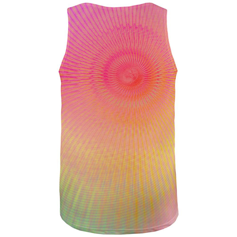 EDM Pastel Unicorn Rainbow Spiral All Over Mens Tank Top Men's Tank Tops Old Glory   