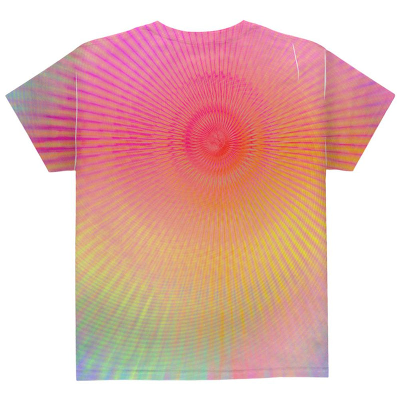 EDM Pastel Unicorn Rainbow Spiral All Over Youth T Shirt Youth T-Shirts Old Glory   