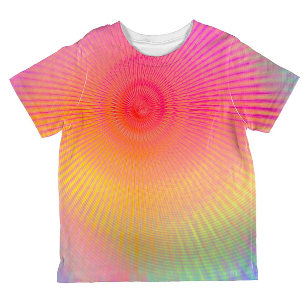 EDM Pastel Unicorn Rainbow Spiral All Over Toddler T Shirt Toddler T-Shirts Old Glory 2T Multi 