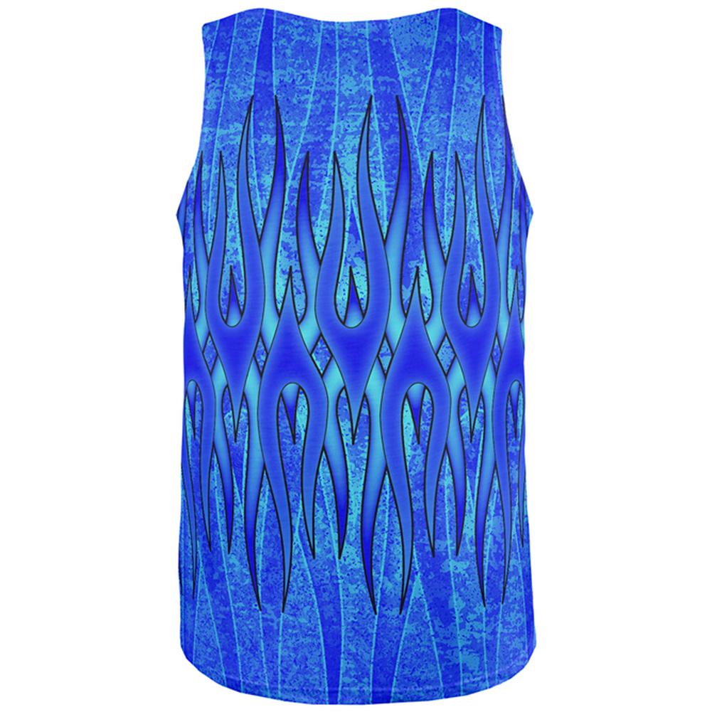 The Eternal Blue Flame All Over Mens Tank Top Men's Tank Tops Old Glory   