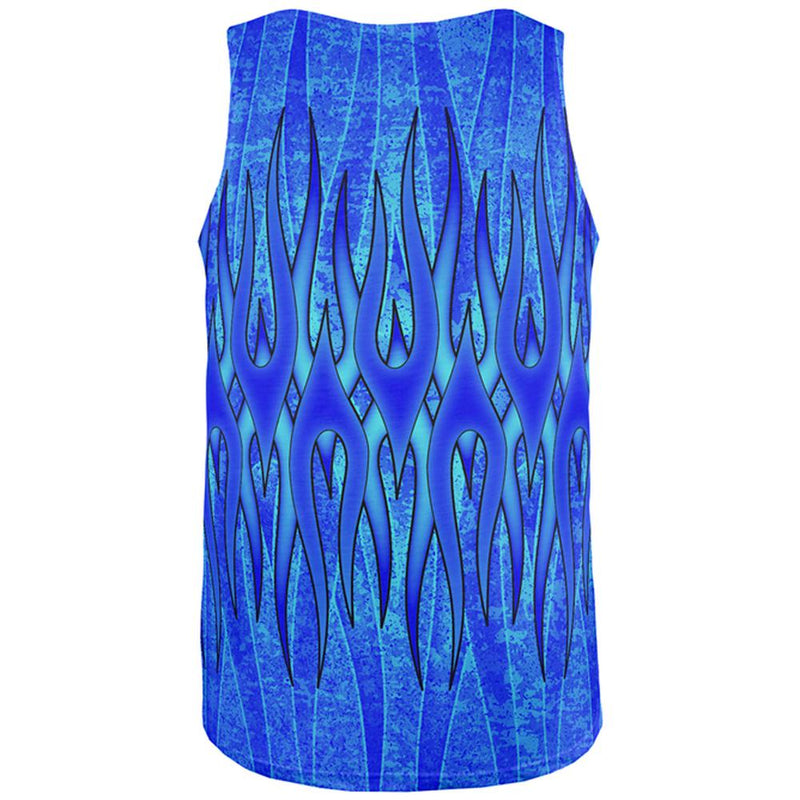 The Eternal Blue Flame All Over Mens Tank Top Men's Tank Tops Old Glory   