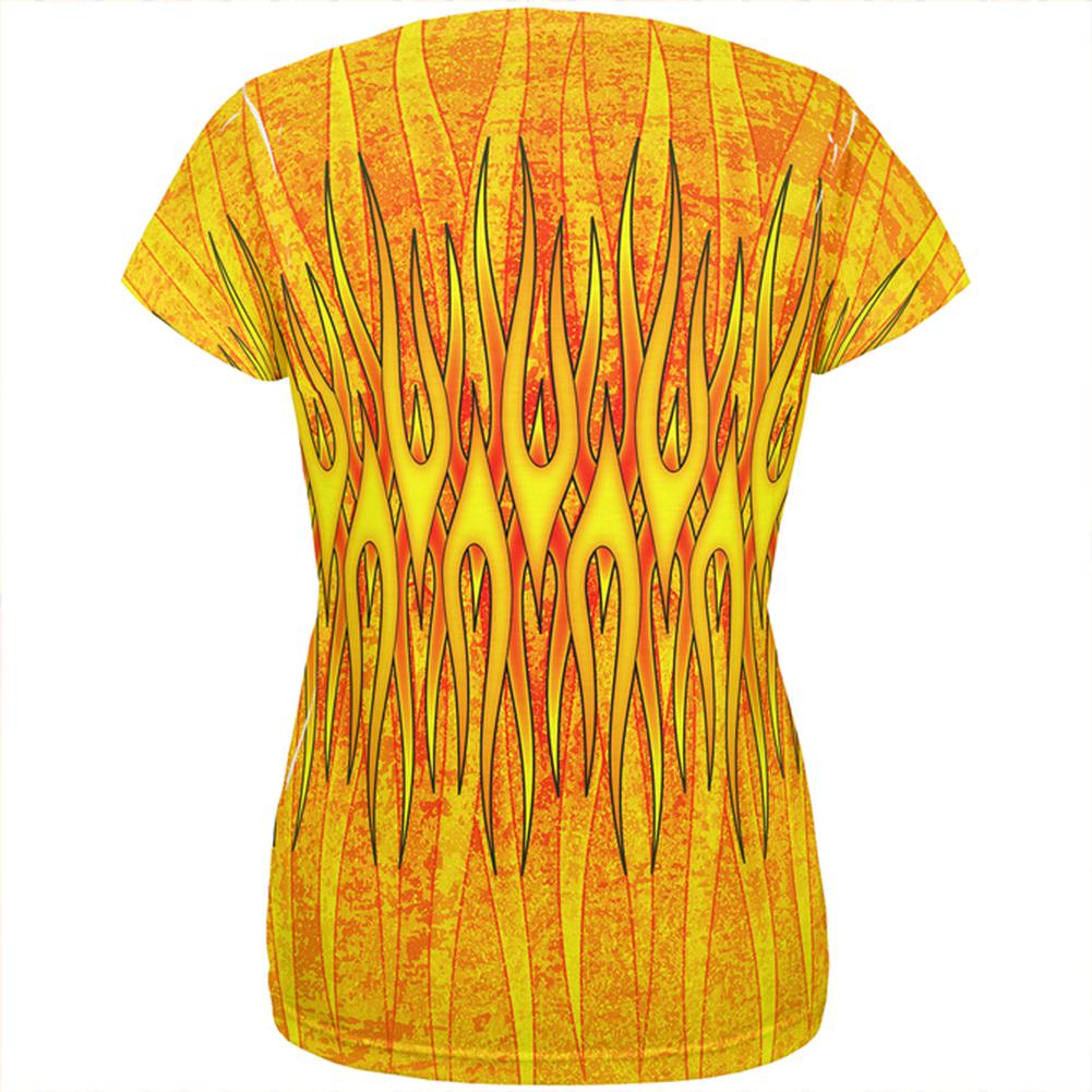 Flame On Fire Starter Pyromaniac All Over Womens T Shirt Women's T-Shirts Old Glory   