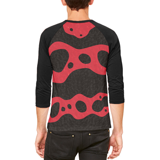 Halloween Costume Red Banded Poison Dart Frog Costume Mens Raglan T Shirt Men's Raglans Old Glory   