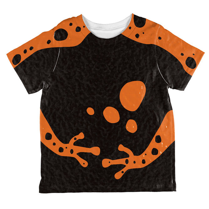 Halloween Costume Orange Banded Poison Dart Frog Costume All Over Toddler T Shirt Toddler T-Shirts Old Glory 2T Multi 