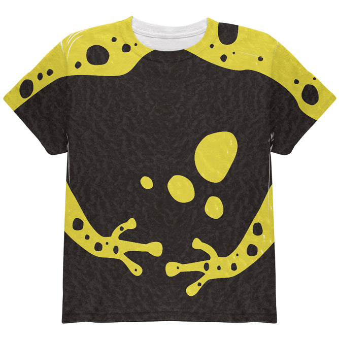 Halloween Costume Yellow Banded Poison Dart Frog Costume All Over Youth T Shirt Youth T-Shirts Old Glory YLG Multi 