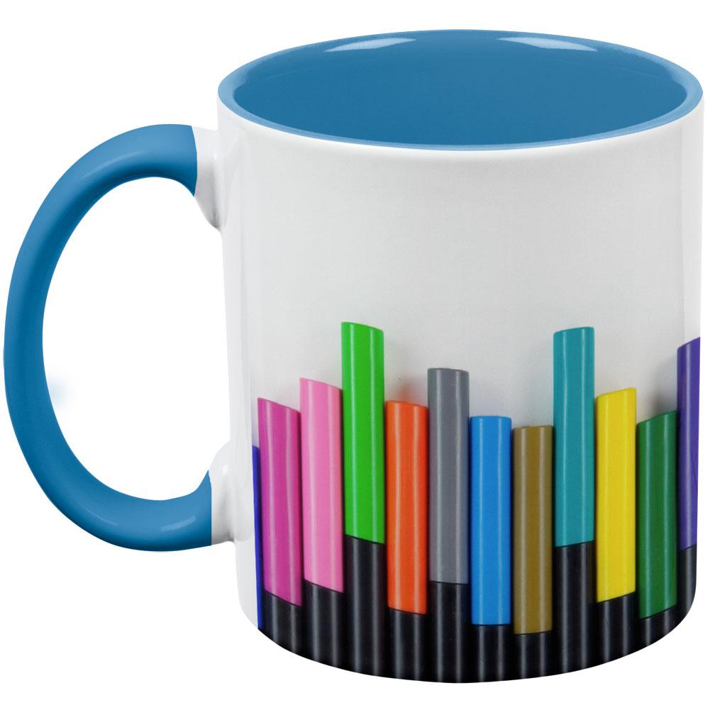 Artist Marker Markers Aqua Handle Coffee Mug Coffee Mugs Old Glory   