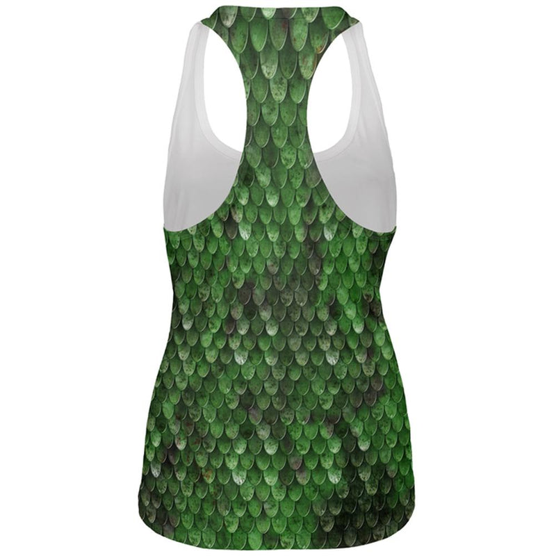 Halloween Wood Elf Scale Mail Armor Costume All Over Womens Work Out Tank Top Women's Tank Tops Old Glory   