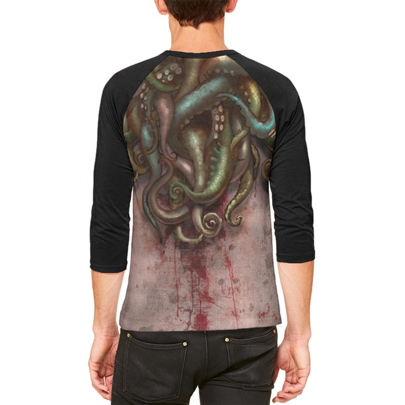 Cthulhu Greater God Tentacles Costume Mens Raglan T Shirt Men's Raglans Old Glory   