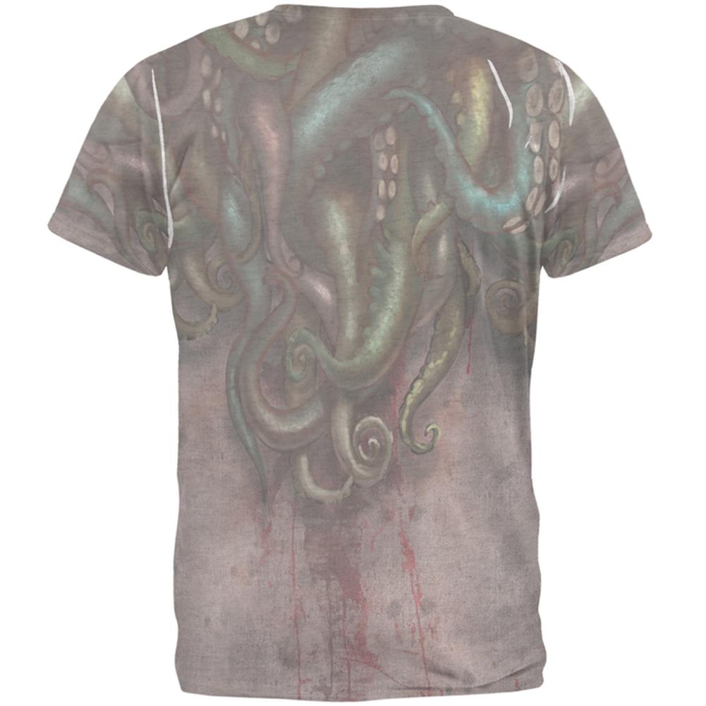 Halloween Costume Cthulhu Greater God Tentacles Costume Mens T Shirt Men's T-Shirts Old Glory   