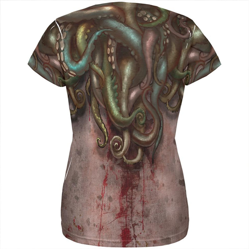 Cthulhu Greater God Tentacles Costume All Over Womens T Shirt Women's T-Shirts Old Glory   