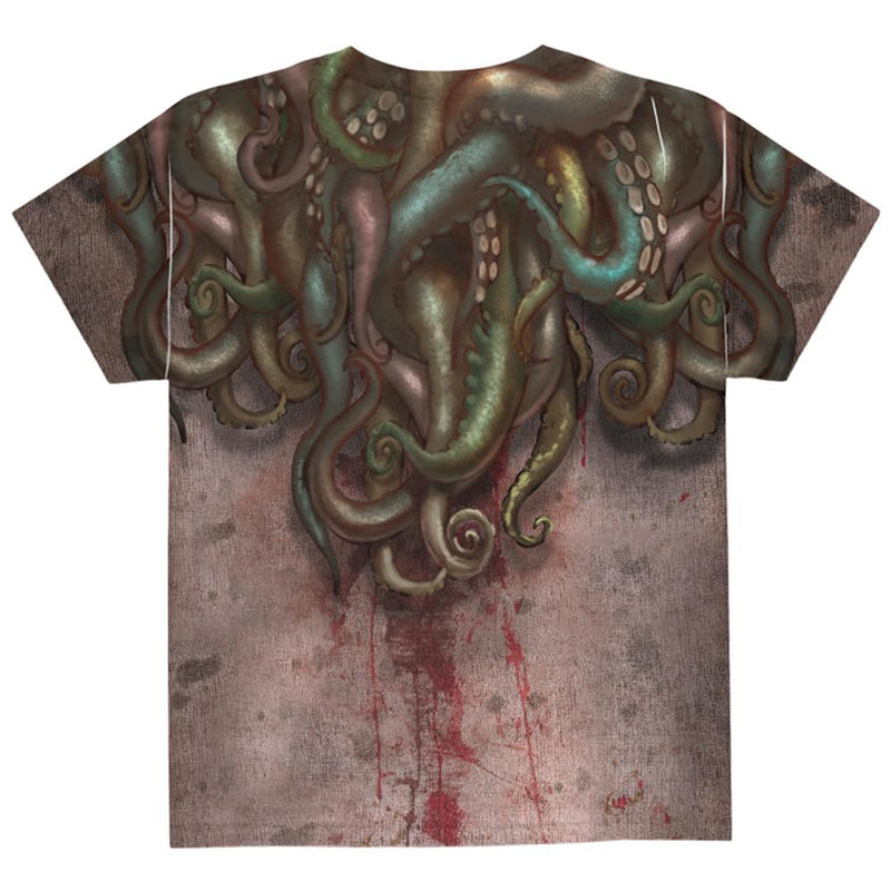 Halloween Costume Cthulhu Greater God Tentacles Costume All Over Youth T Shirt Youth T-Shirts Old Glory   