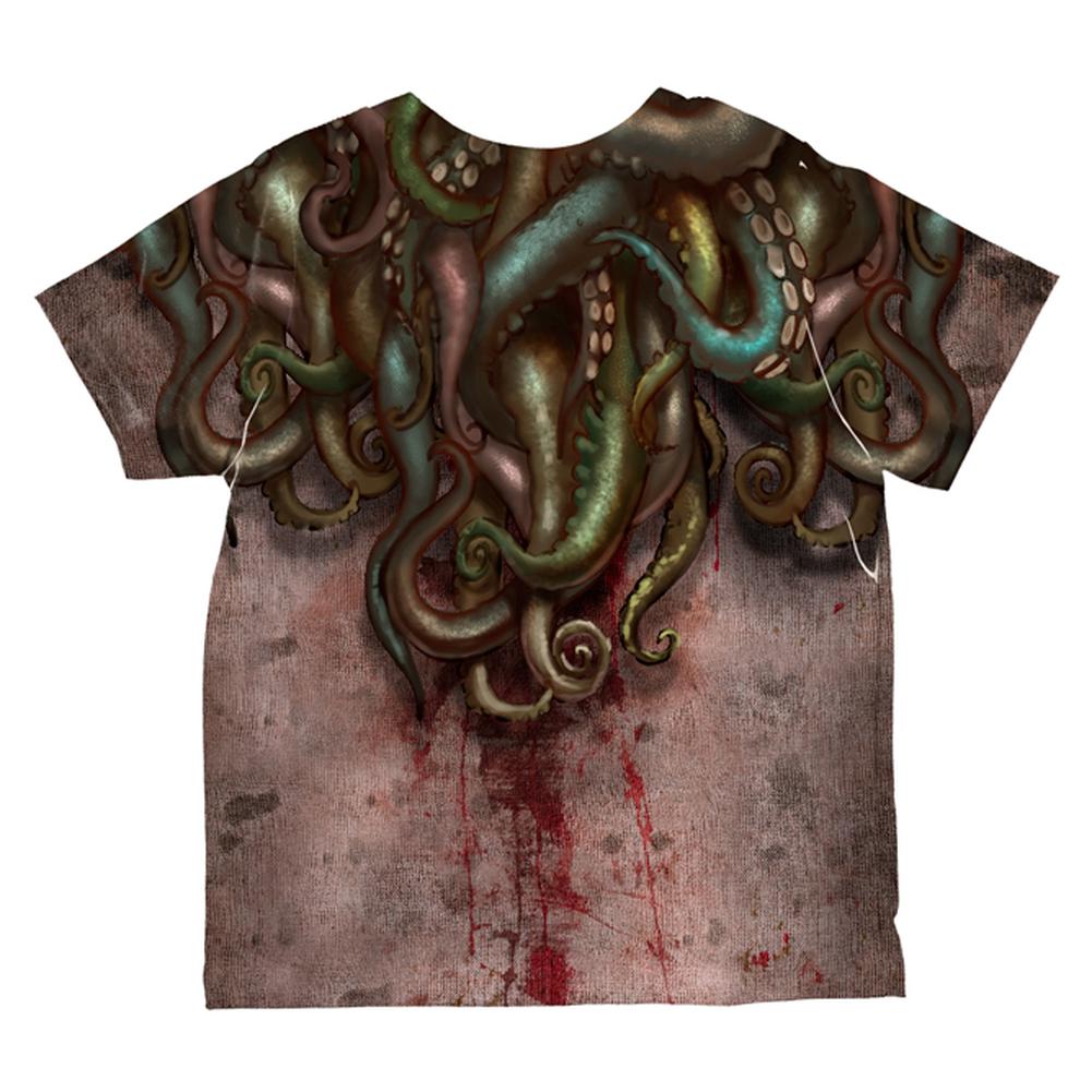 Halloween Costume Cthulhu Greater God Tentacles Costume All Over Toddler T Shirt Toddler T-Shirts Old Glory   